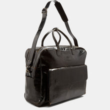 Luxury leather sustainable silk luggage carry-on carryall
