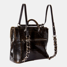 Luxury leather sustainable silk handbag crossbody backpack
