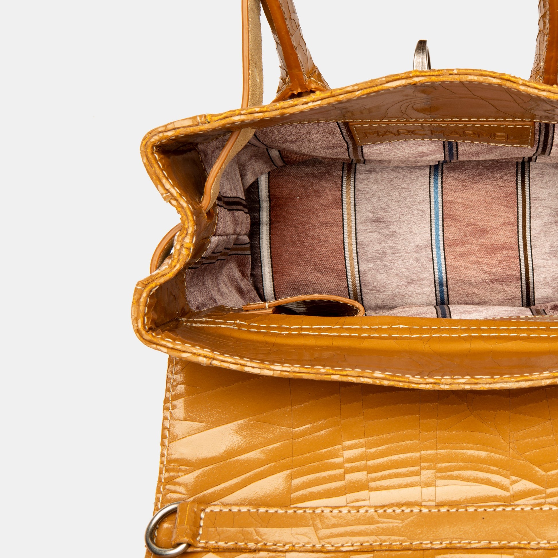 Luxury leather sustainable silk small handbag shoulder bag