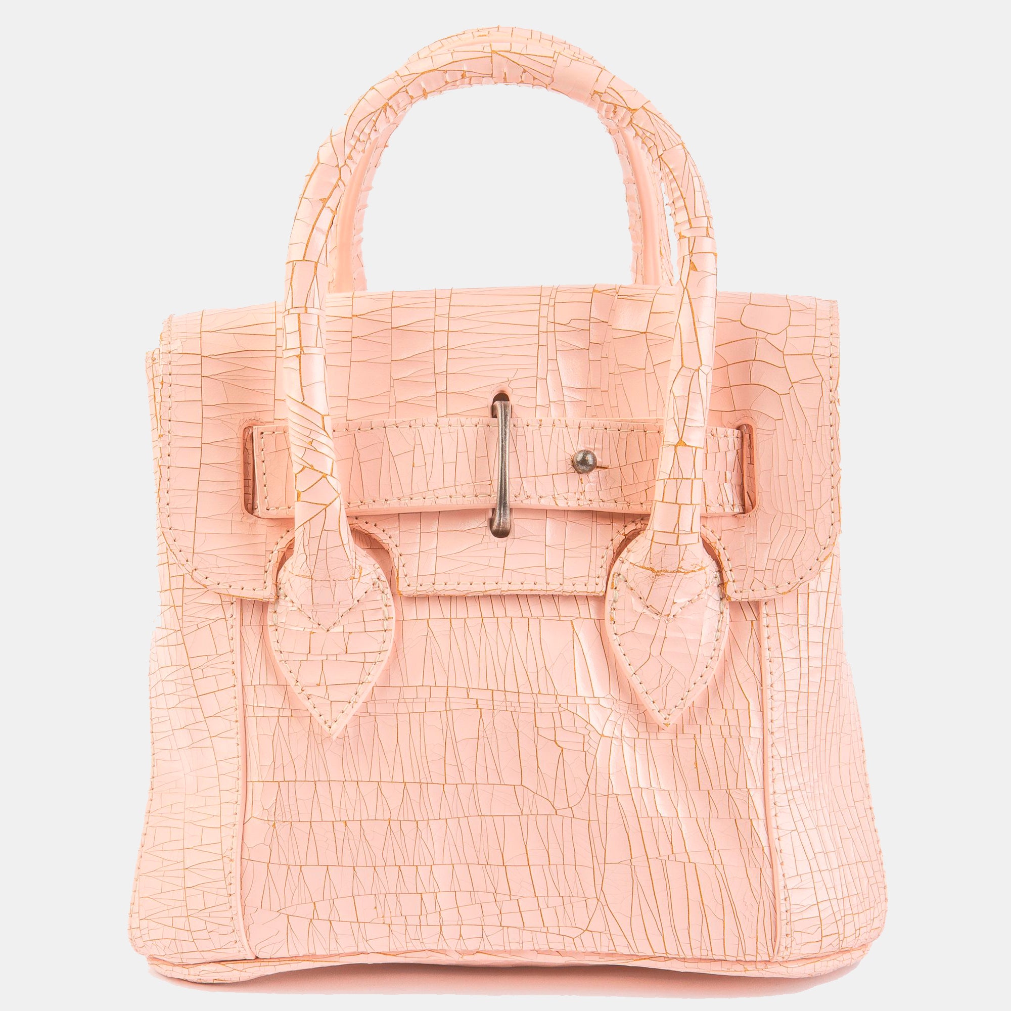Luxury leather sustainable silk small handbag shoulder bag