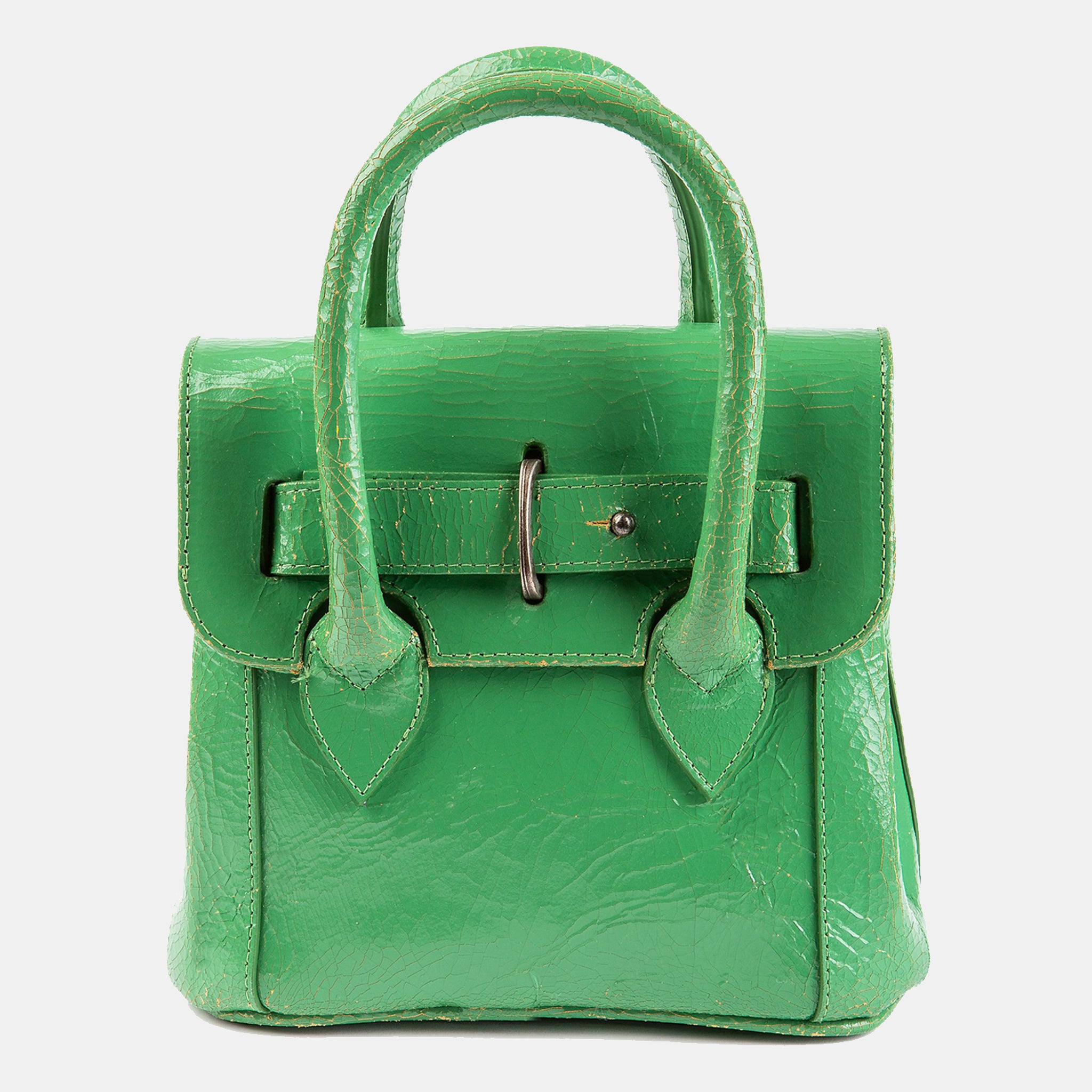 Luxury leather sustainable silk small handbag shoulder bag