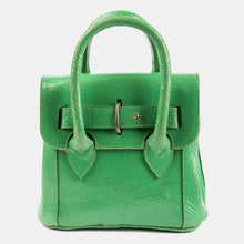 Luxury leather sustainable silk small handbag shoulder bag
