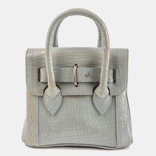 Luxury leather sustainable silk small handbag shoulder bag