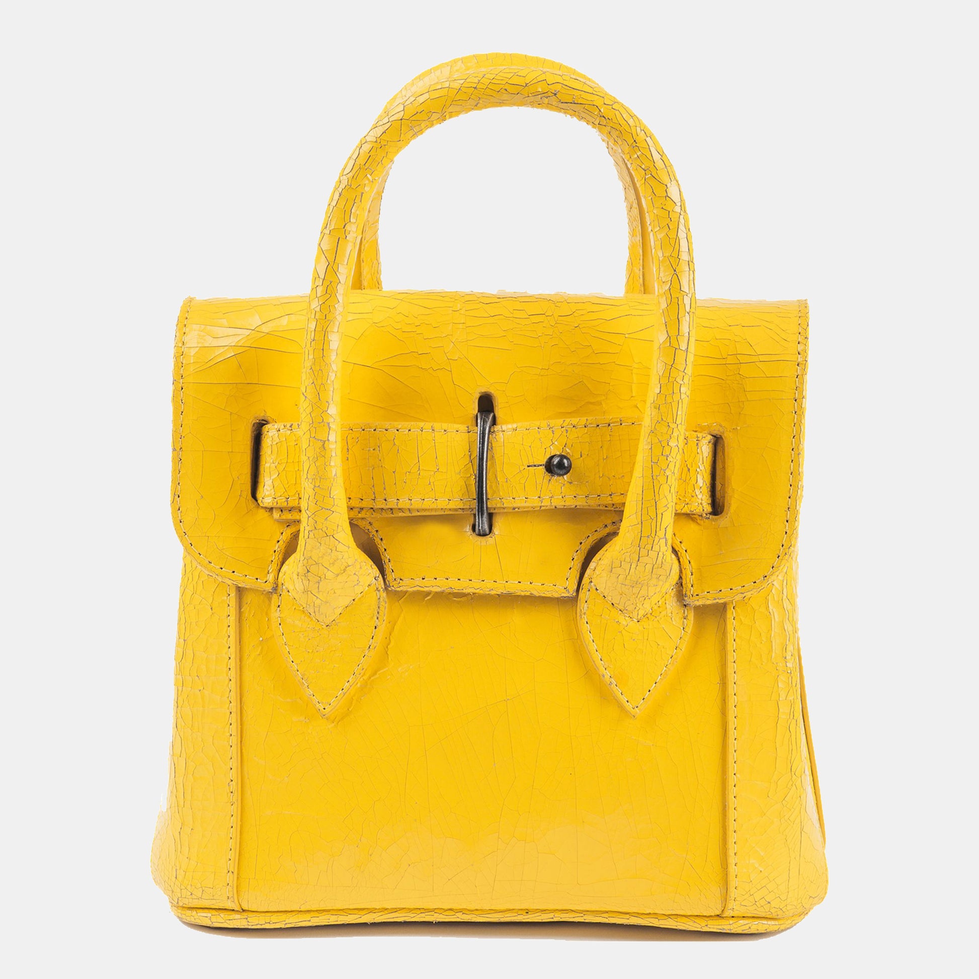 Luxury leather sustainable silk small handbag shoulder bag