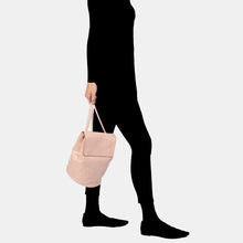 Luxury leather sustainable silk backpack handbag