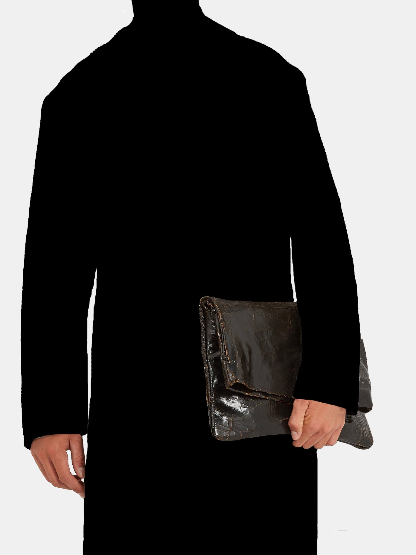 Luxury leather sustainable silk handbag clutch crossbody messenger