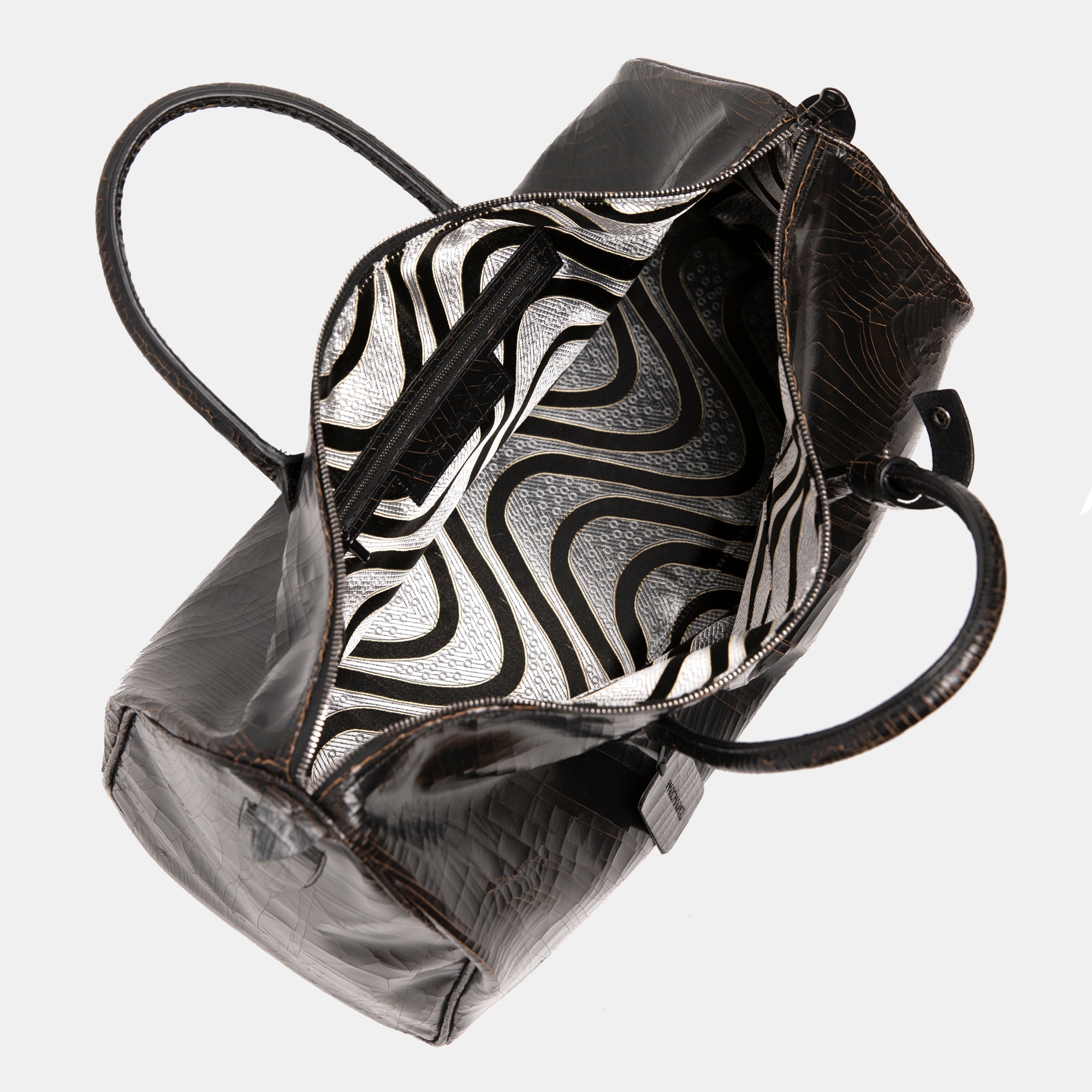 Marc Marmel Roberts Carryall bag in textured leather with dual handles and spacious interior for everyday use.