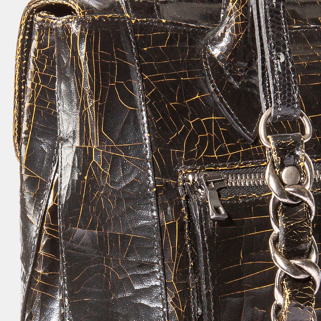 Luxury leather sustainable silk handbag crossbody backpack