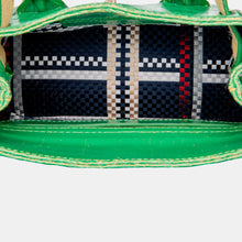 Luxury leather sustainable silk small handbag shoulder bag