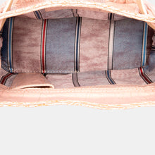 Luxury leather sustainable silk small handbag shoulder bag