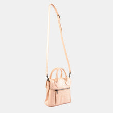 Luxury leather sustainable silk small handbag shoulder bag