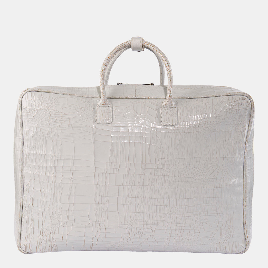 Luxury leather sustainable silk luggage carry-on carryall