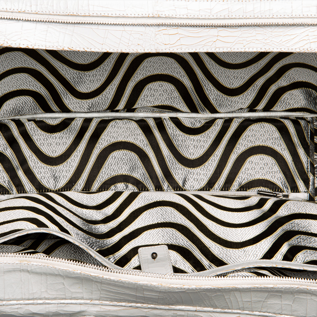 Luxury leather sustainable silk luggage carry-on carryall