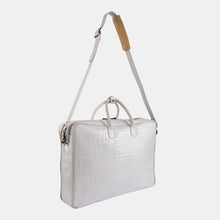 Luxury leather sustainable silk luggage carry-on carryall