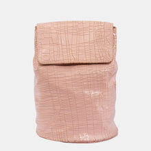 Luxury leather sustainable silk backpack handbag