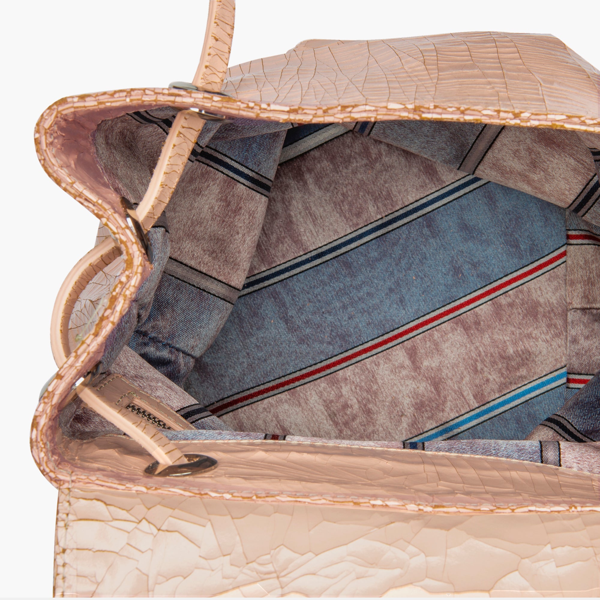 Luxury leather sustainable silk backpack handbag