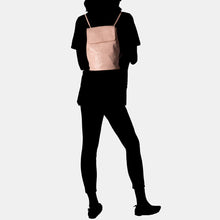 Luxury leather sustainable silk backpack handbag