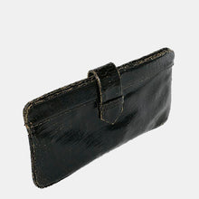 Luxury leather sustainable silk clutch handbag