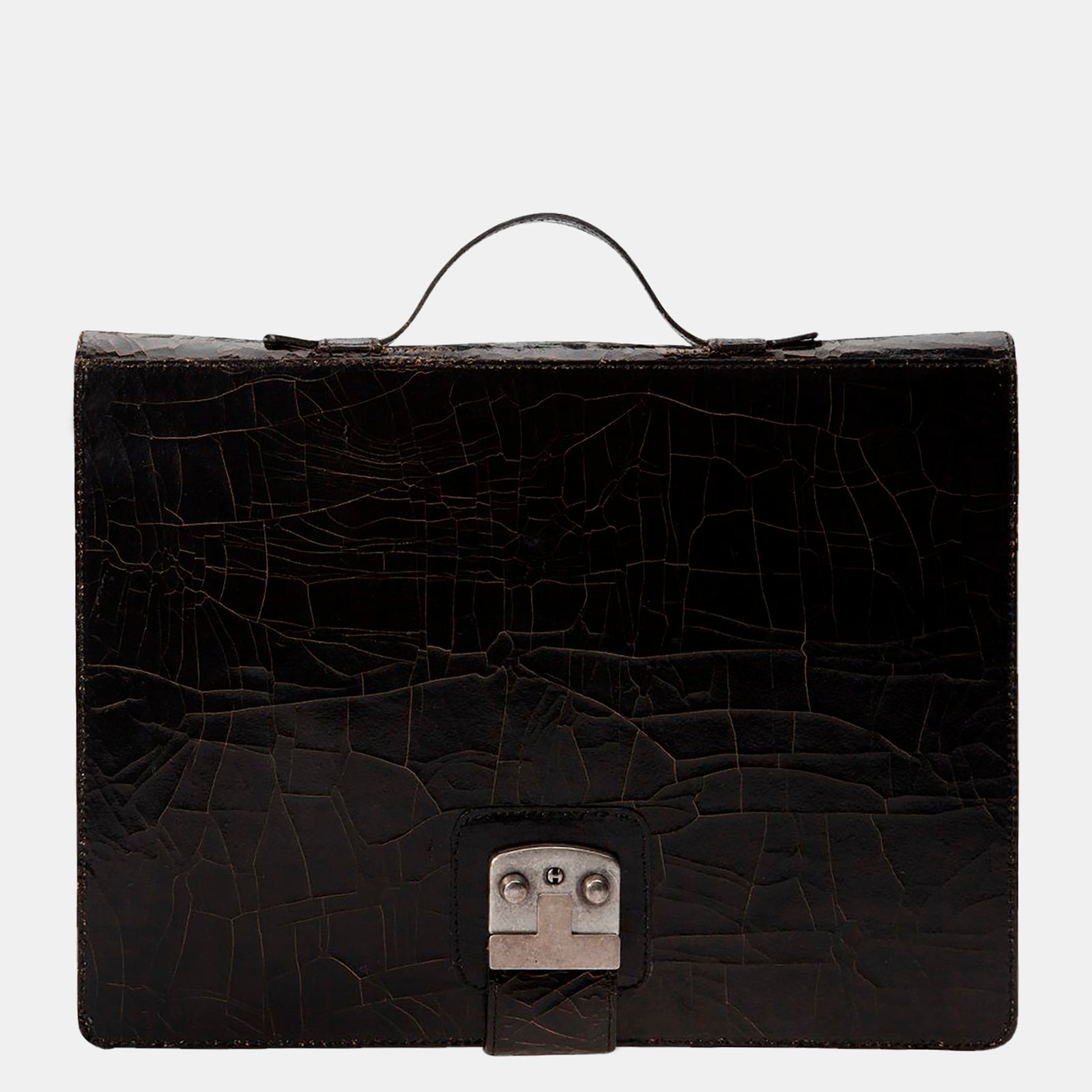 Luxury leather sustainable silk laptop case briefcase carry-on carryall