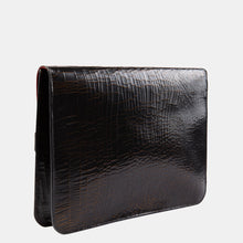 Luxury leather sustainable silk slim briefcase or laptop holder