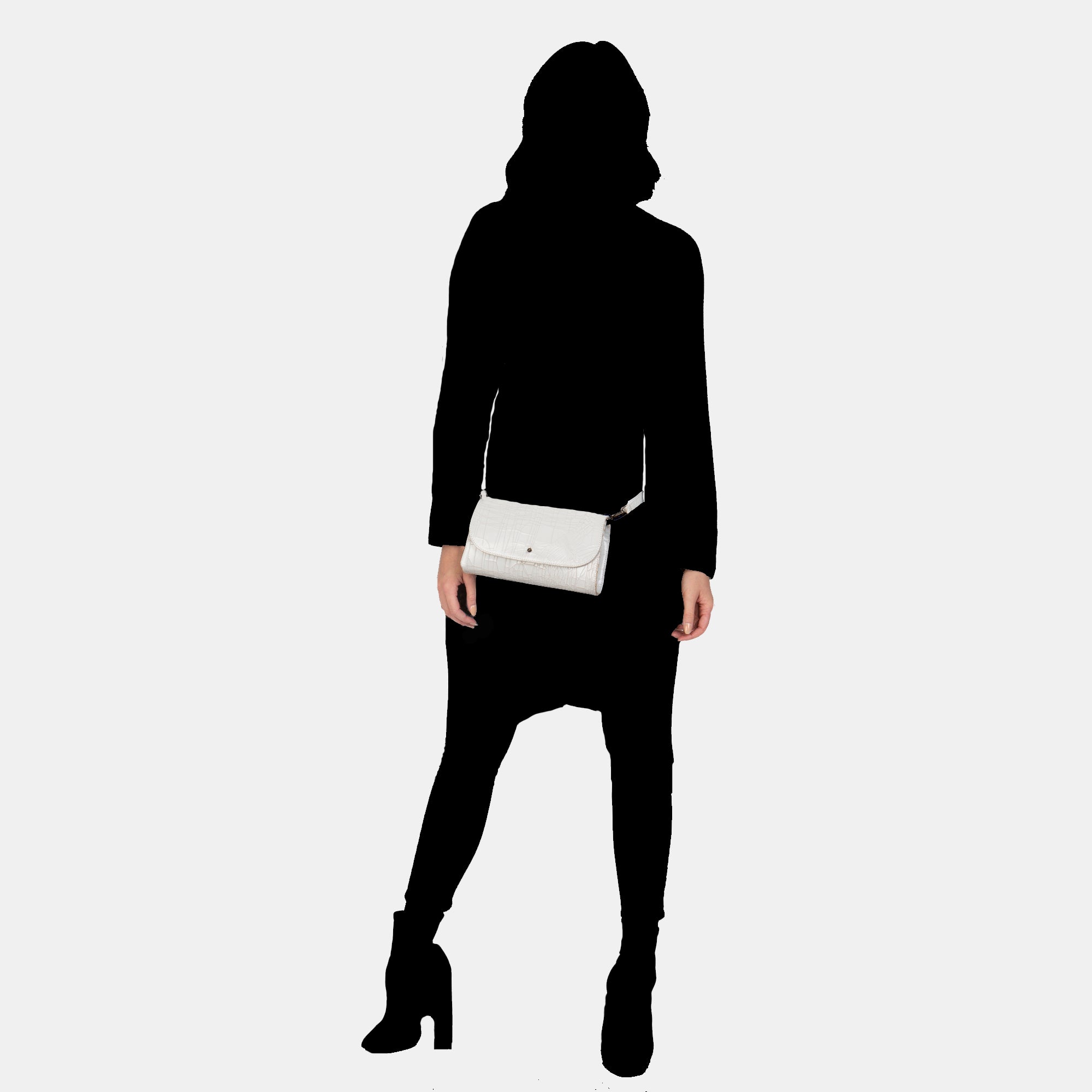 Luxury leather sustainable silk crossbody fanny pack hip bag clutch handbag
