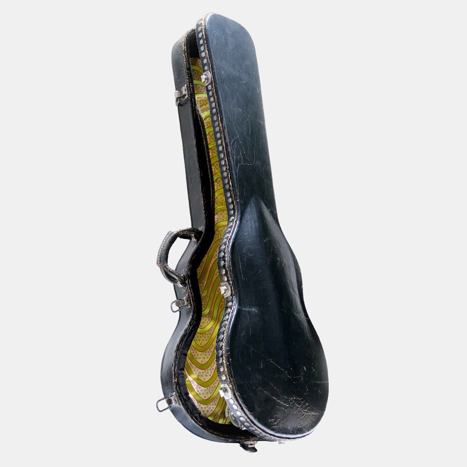 Luxury leather sustainable silk gibson les paul guitar case