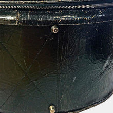 Luxury leather sustainable silk hat box drum case carry on carryall luggage