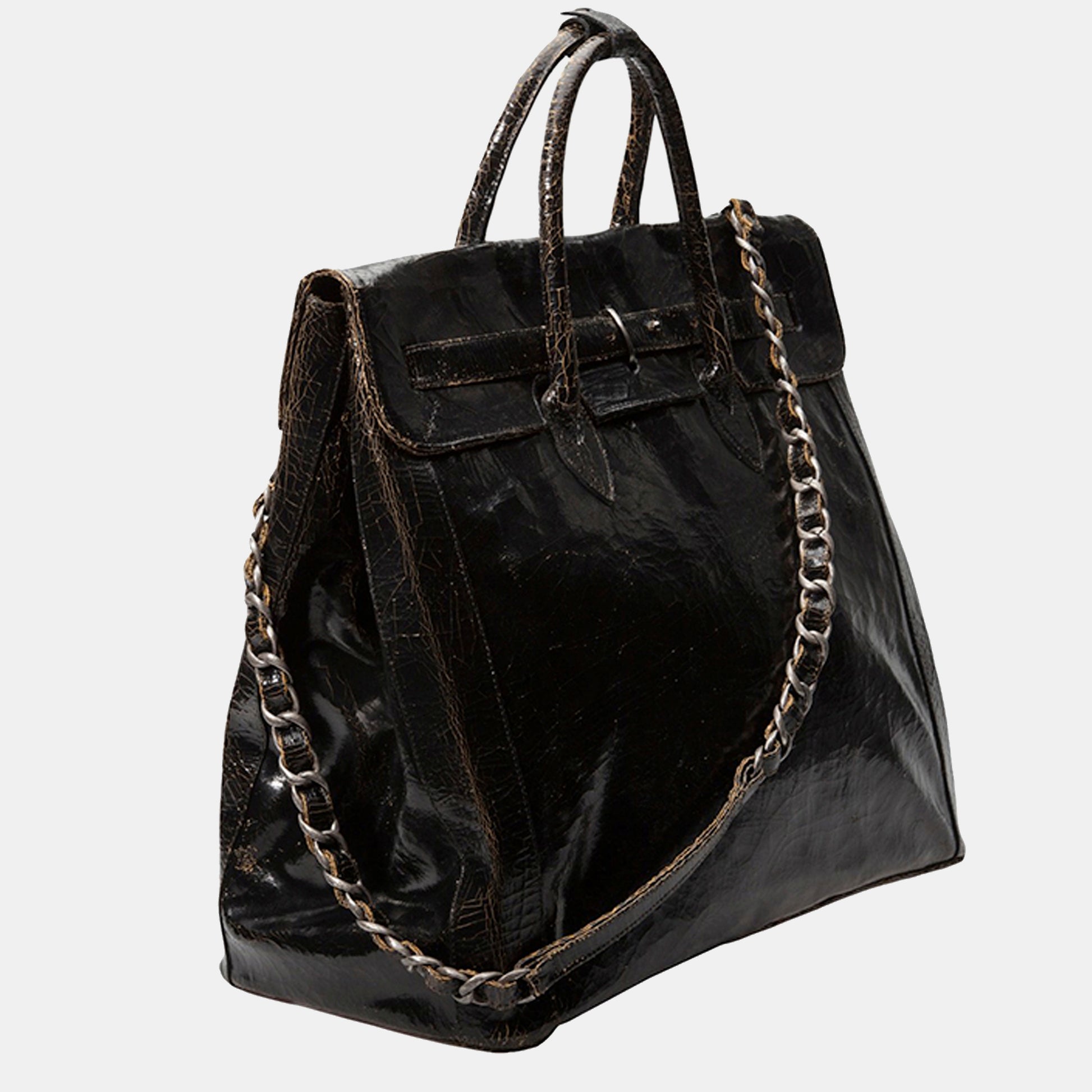 Luxury leather sustainable silk carry-on carry all luggage