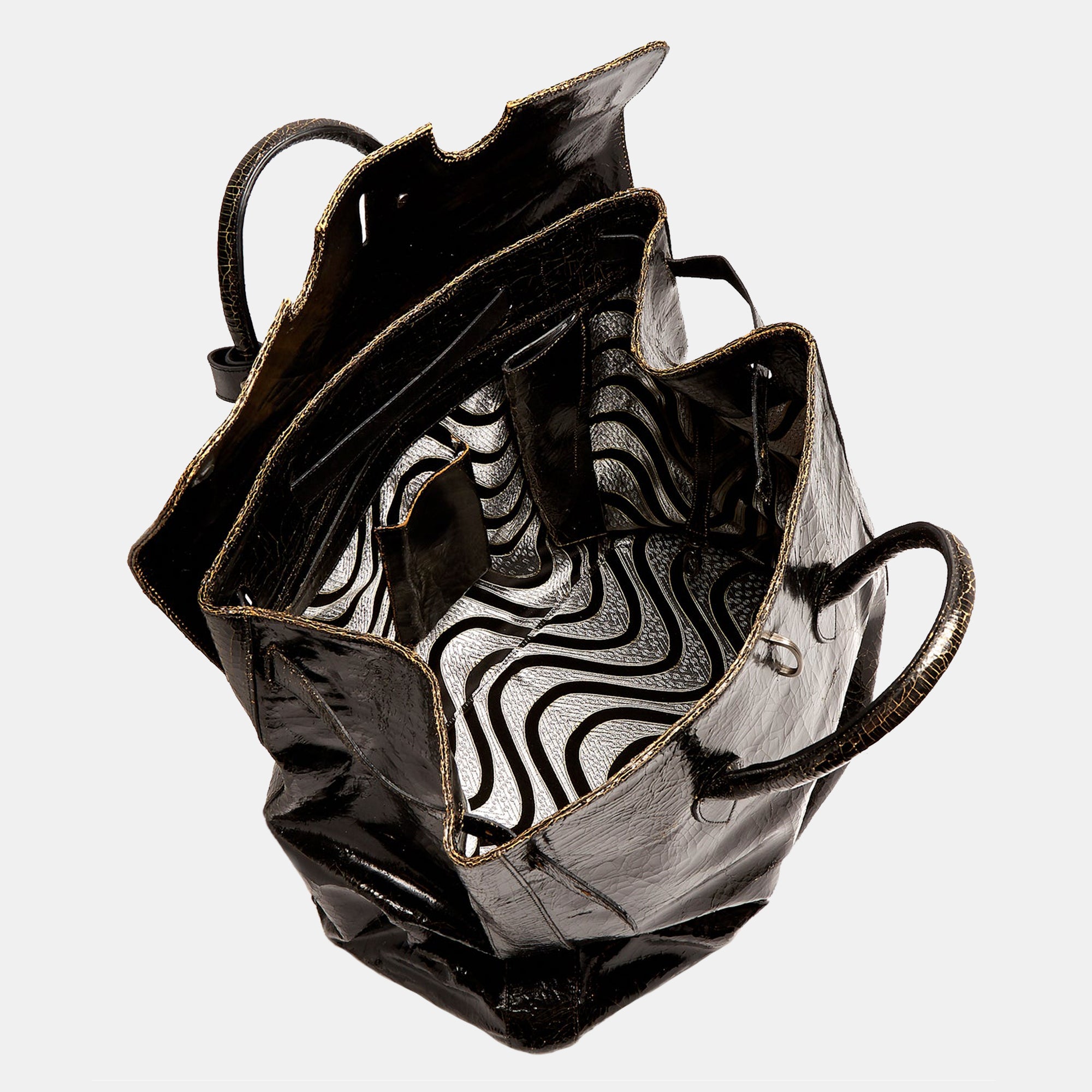 Luxury leather sustainable silk carry-on carry all luggage