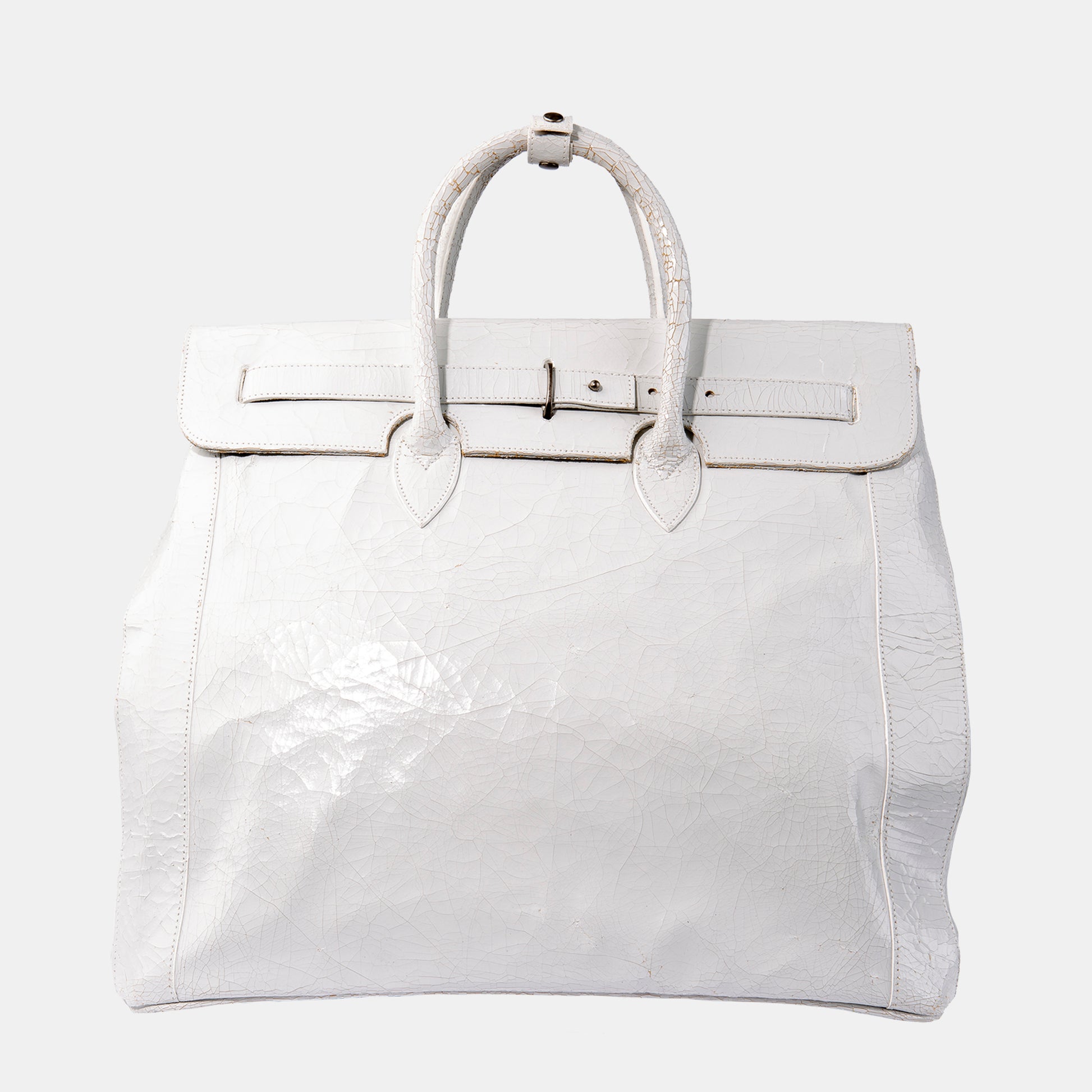 Luxury leather sustainable silk carry-on carry all luggage
