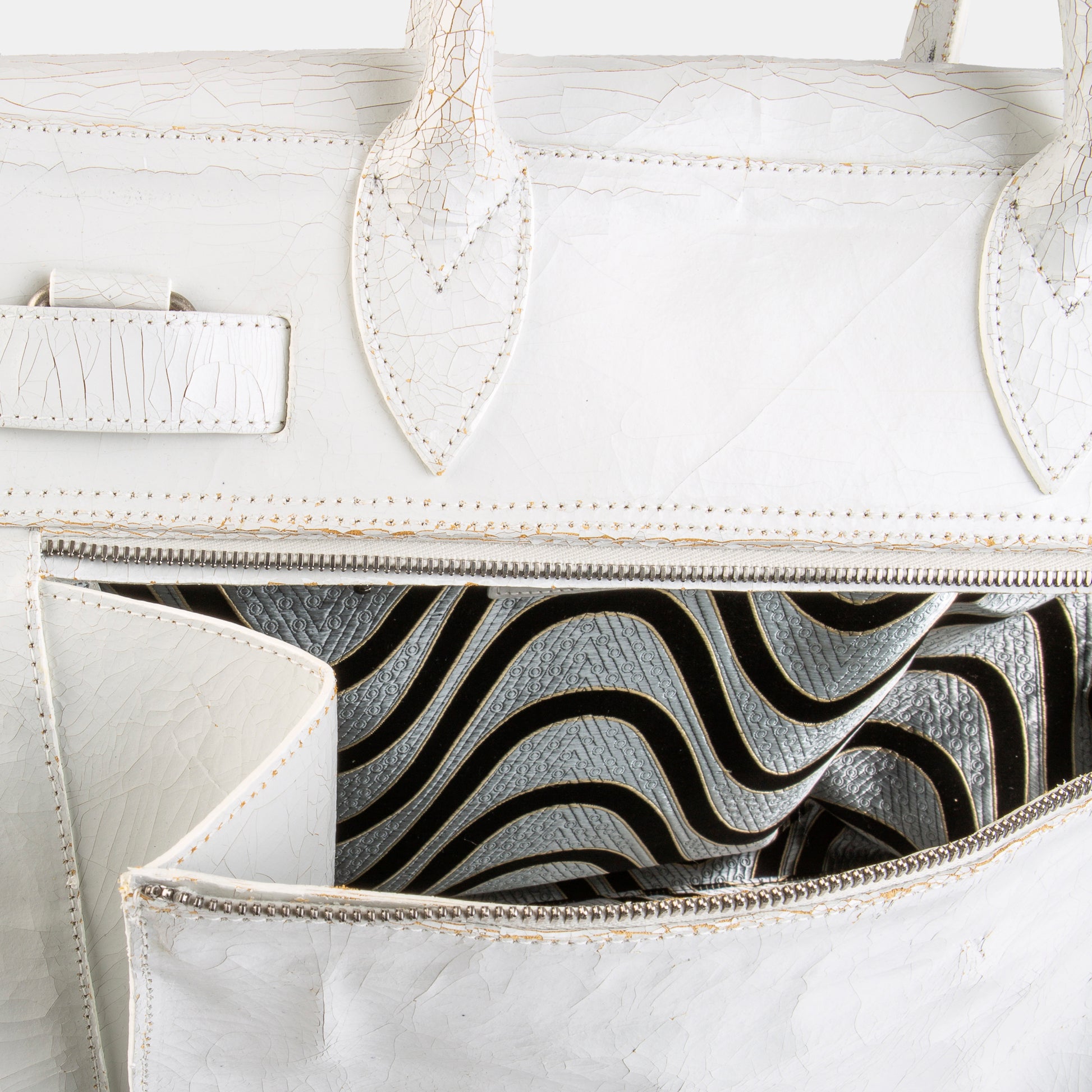 Luxury leather sustainable silk carry-on carry all luggage
