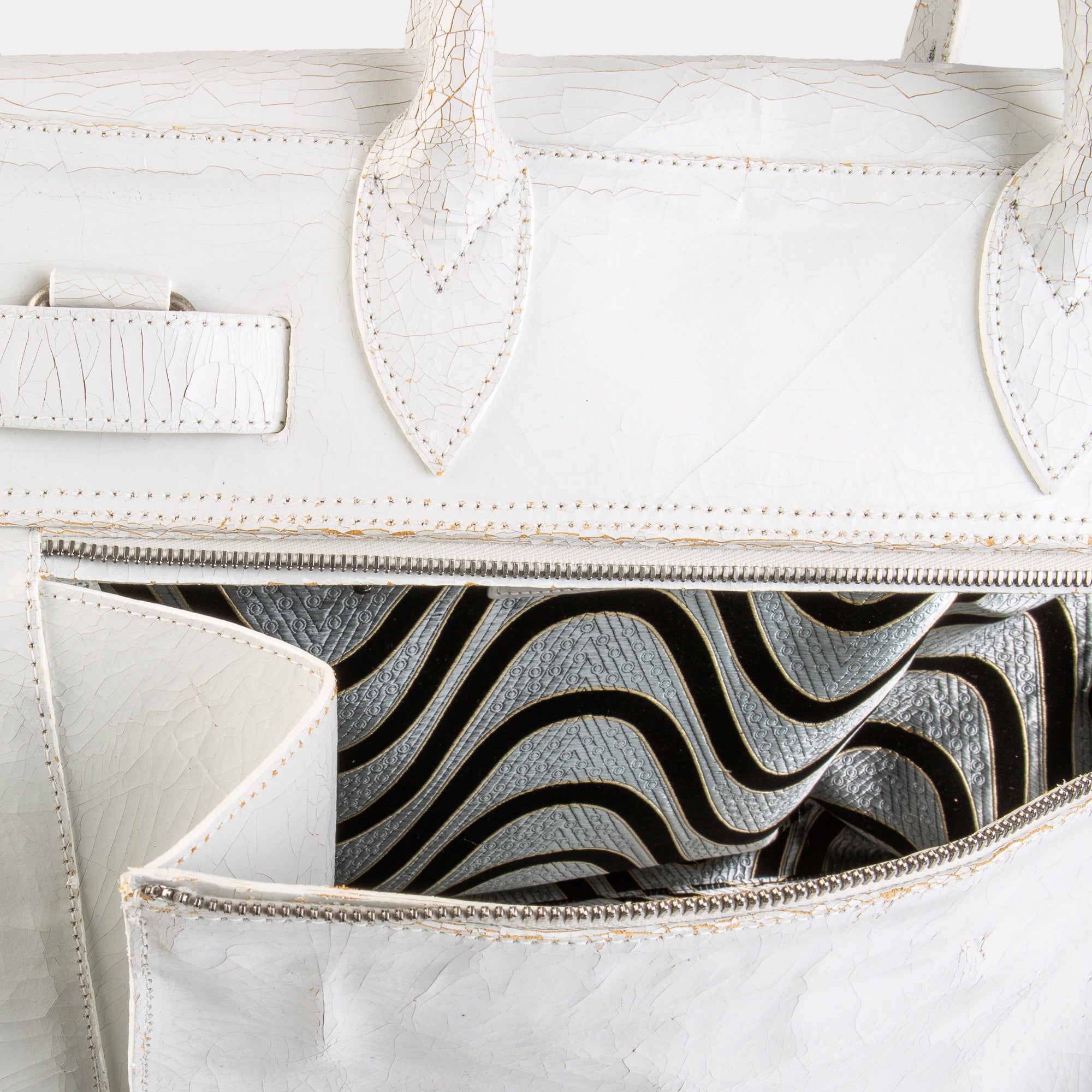 Luxury leather sustainable silk carry-on carry all luggage