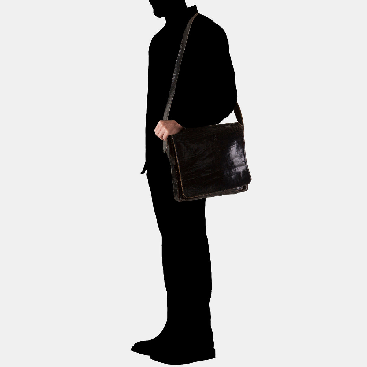 Luxury leather sustainable silk crossbody hip bag handbag messenger