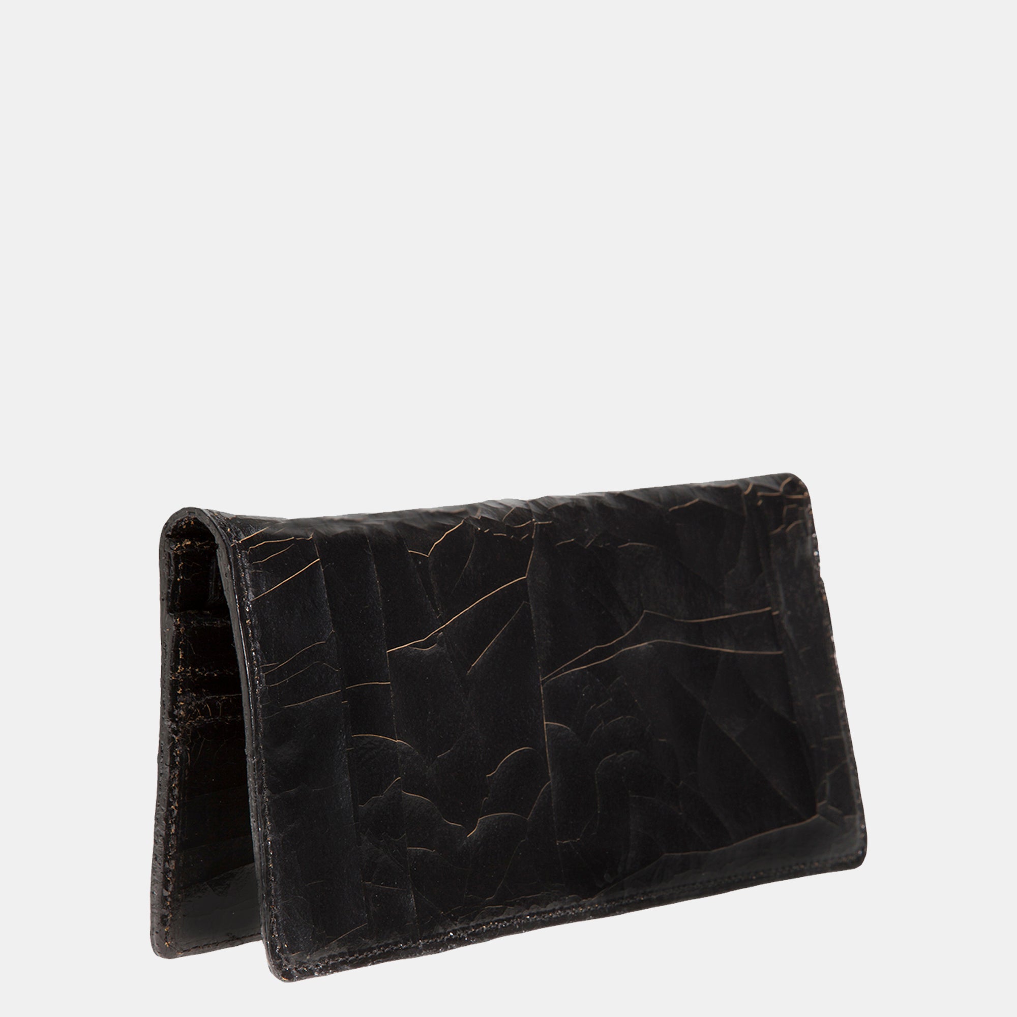 Luxury leather sustainable silk wallet passport