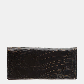 Luxury leather sustainable silk wallet passport