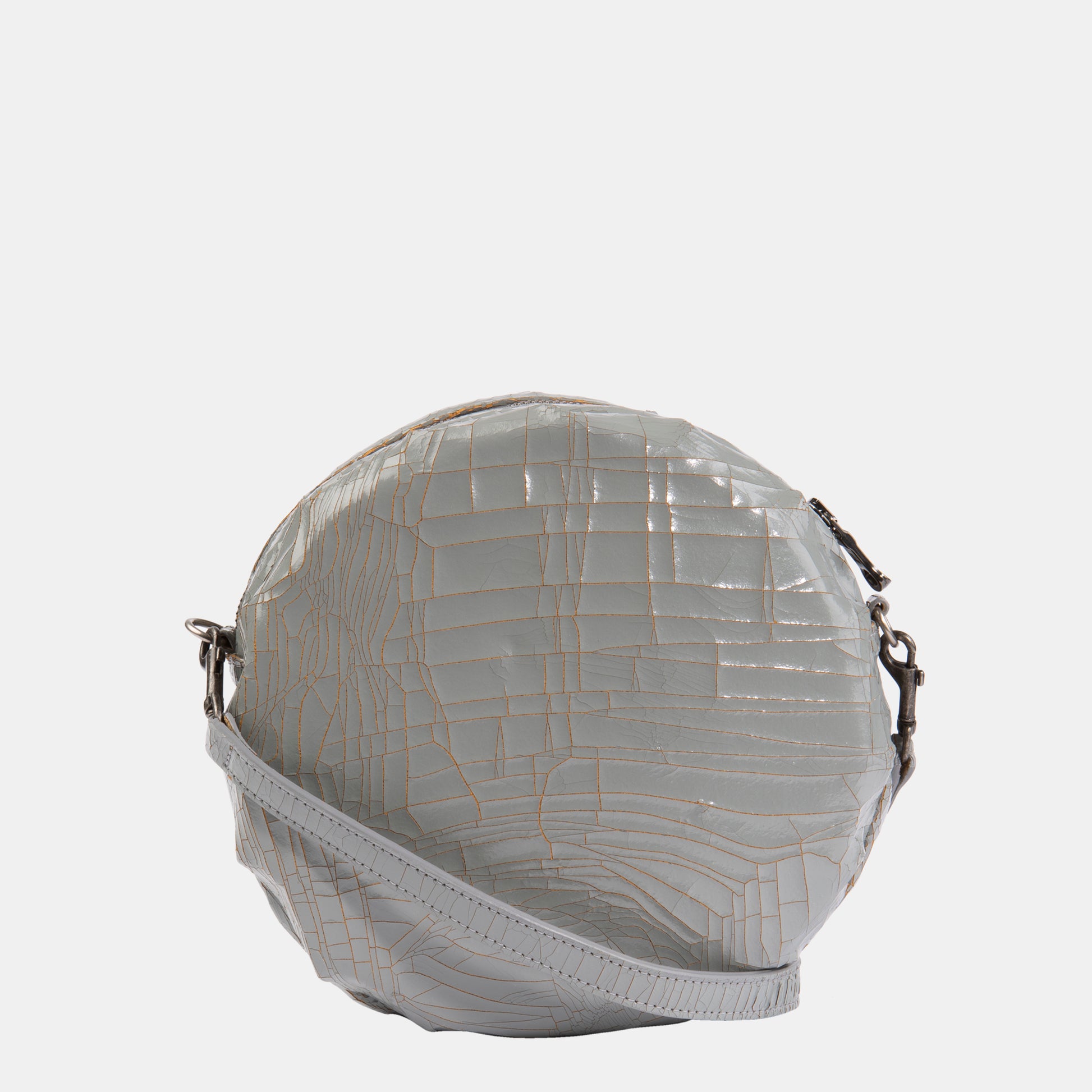 Luxury leather sustainable silk macaroon handbag crossbody