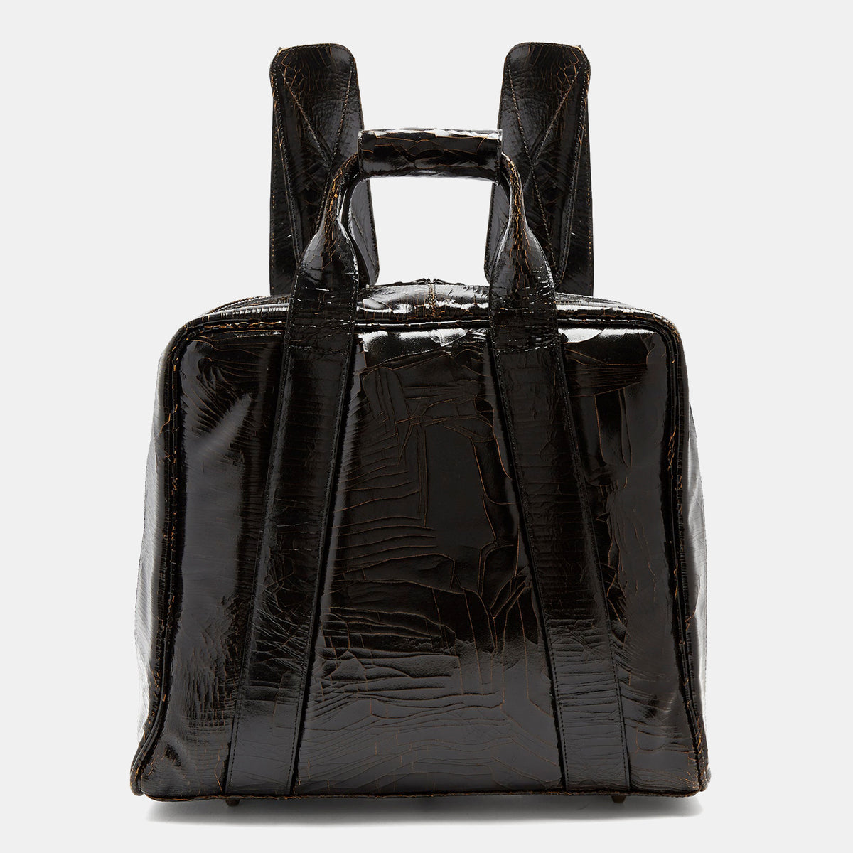 Luxury leather sustainable silk luggage backpack carry-on carryall