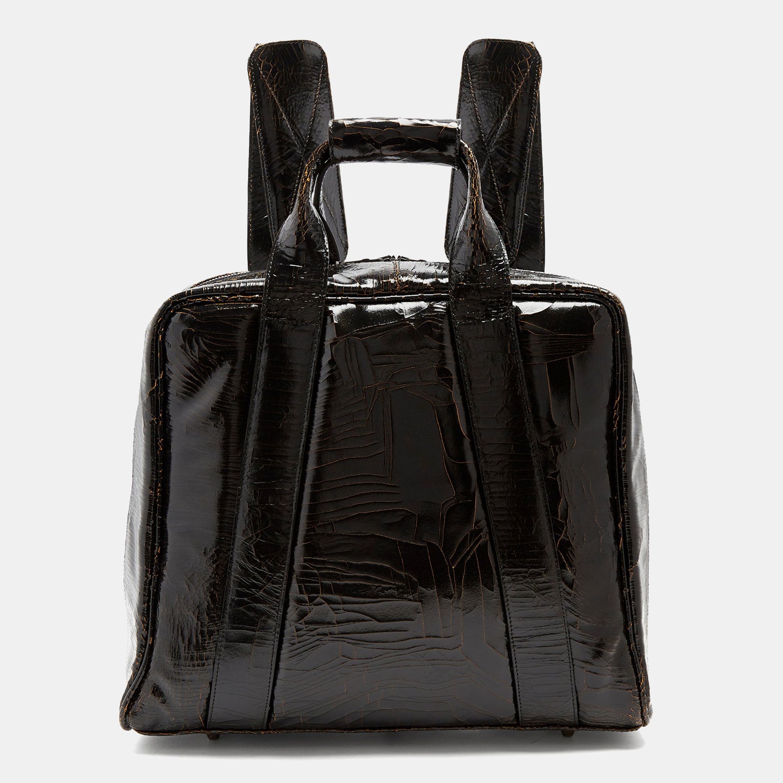 Luxury leather sustainable silk luggage backpack carry-on carryall