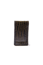 Luxury leather sustainable silk magnet clip
