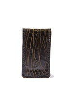 Luxury leather sustainable silk magnet clip