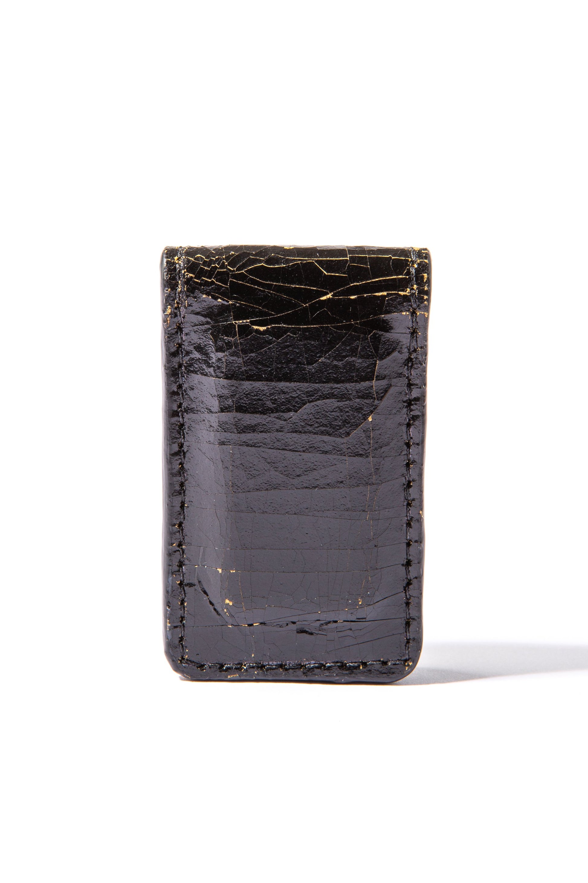 Luxury leather sustainable silk magnet clip