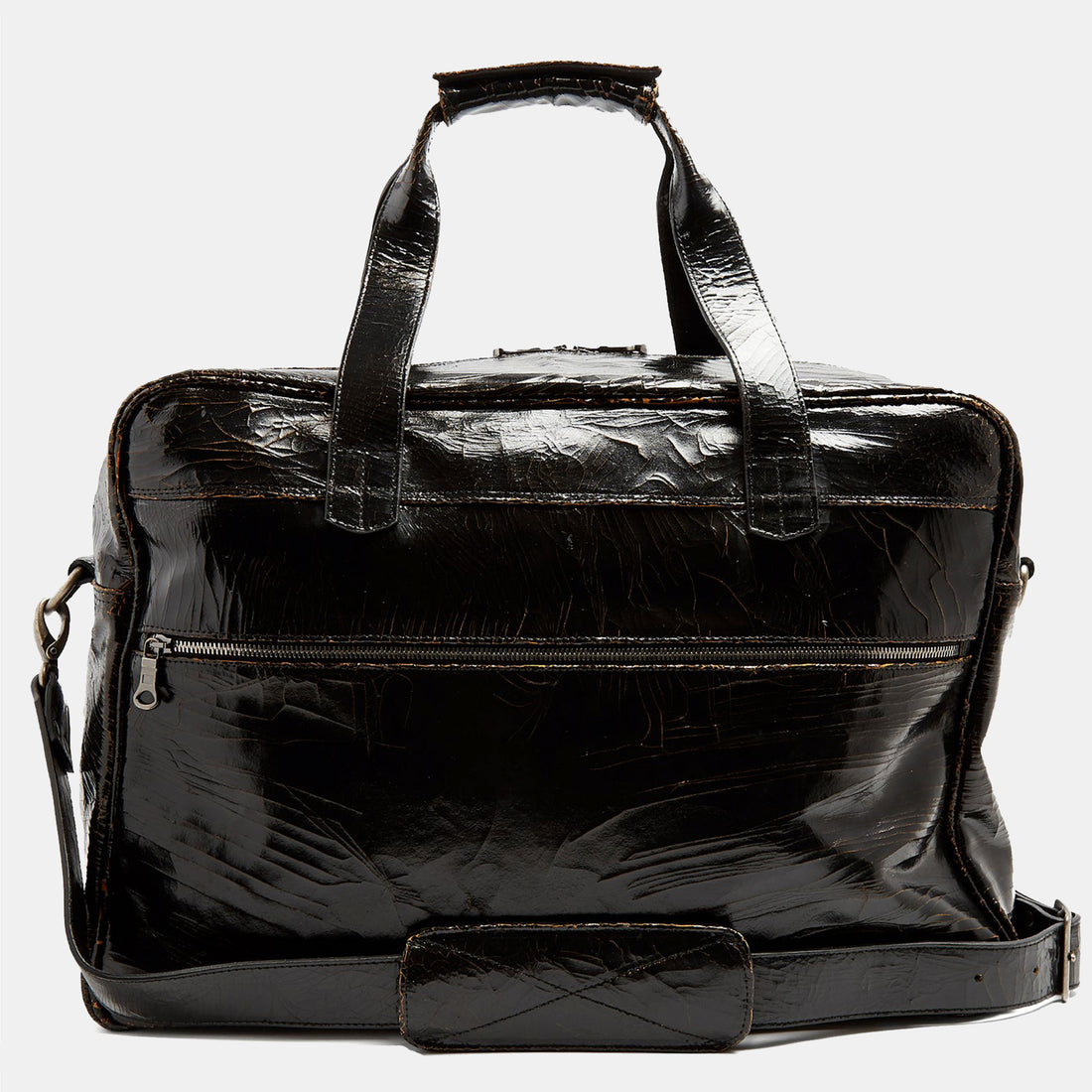 Luxury leather sustainable silk duffle luggage carry-on carryall
