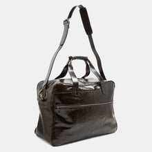 Luxury leather sustainable silk duffle luggage carry-on carryall