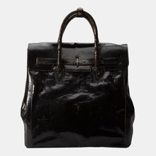 Luxury leather sustainable silk handbag carryall carry-on luggage