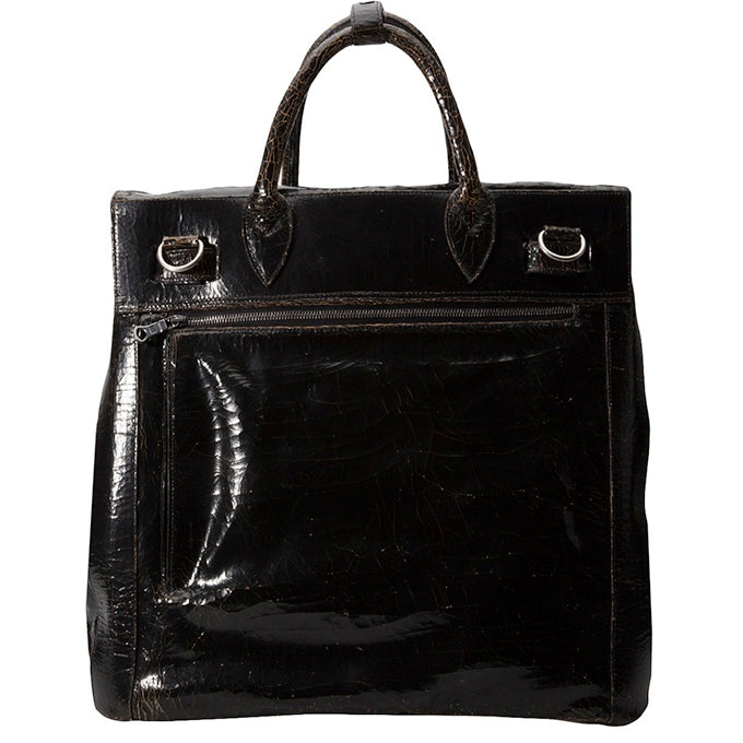 Luxury leather sustainable silk handbag carryall carry-on luggage