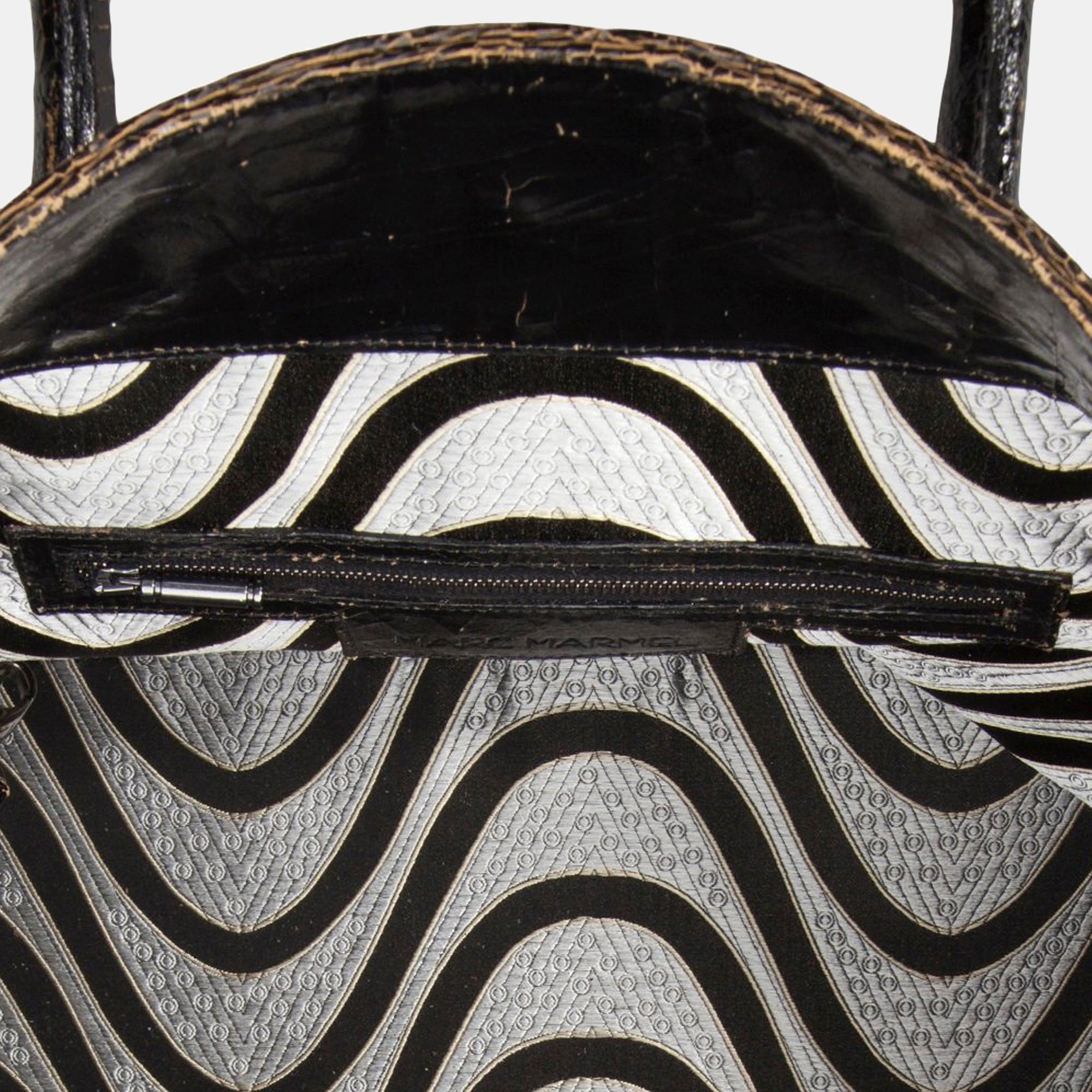 Luxury leather sustainable silk handbag carryall carry-on luggage