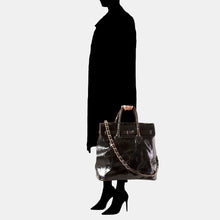 Luxury leather sustainable silk handbag carryall carry-on luggage