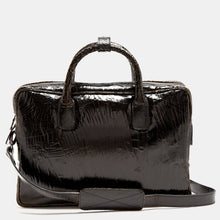Luxury leather sustainable silk briefcase shoulder bag laptop case carry-on carryall