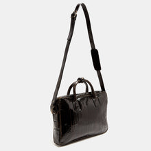 Luxury leather sustainable silk briefcase shoulder bag laptop case carry-on carryall