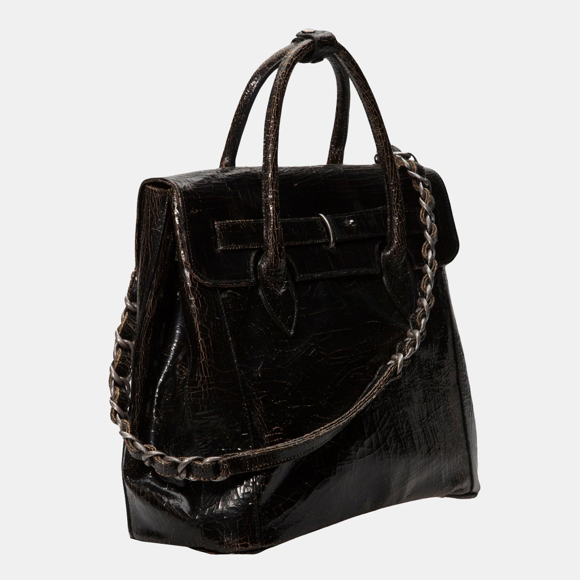 Luxury leather sustainable silk crossbody hip bag handbag